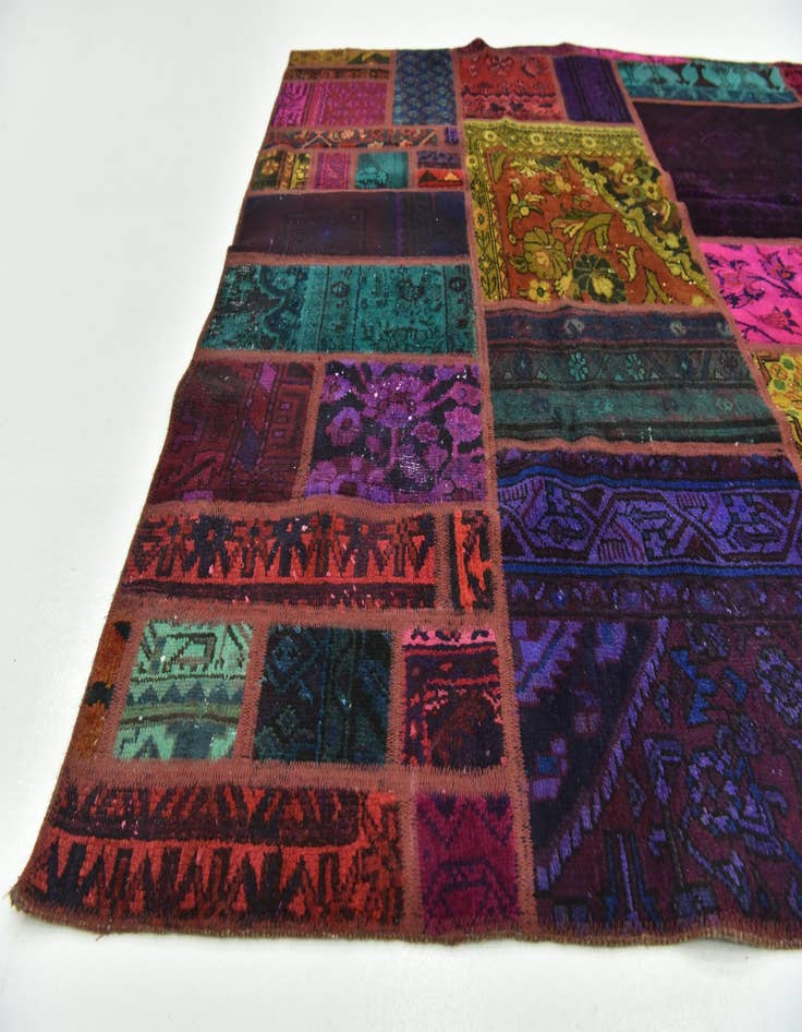 Detail image of  5' 5 x 8' 3  Hand Knotted Ultra Vintage Persian Wool Rug