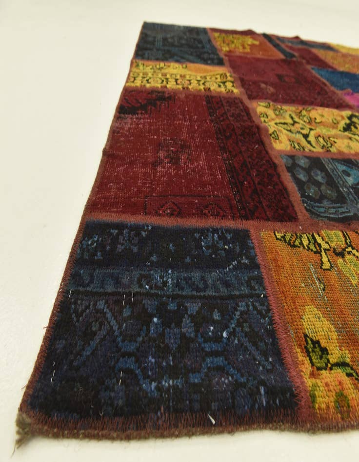 Detail image of  5' 7 x 7' 9  Hand Knotted Ultra Vintage Persian Wool Rug