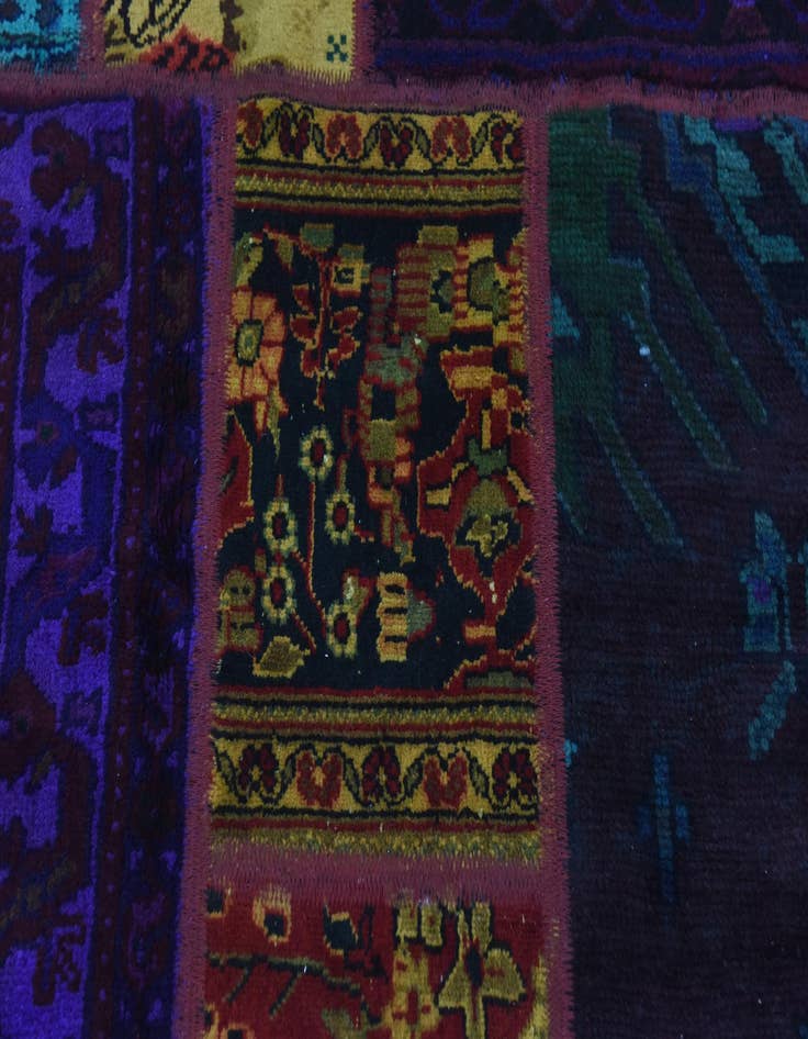 Detail image of  5' 8 x 7' 6  Hand Knotted Ultra Vintage Persian Wool Rug