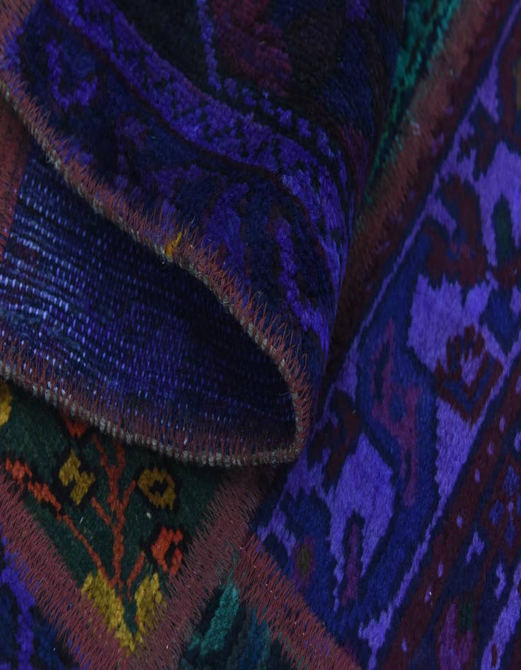 Detail image of  5' 8 x 7' 6  Hand Knotted Ultra Vintage Persian Wool Rug