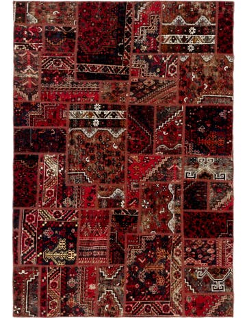 6' 2 x 9' 2 Hand Knotted Ultra Vintage Persian Wool Rug