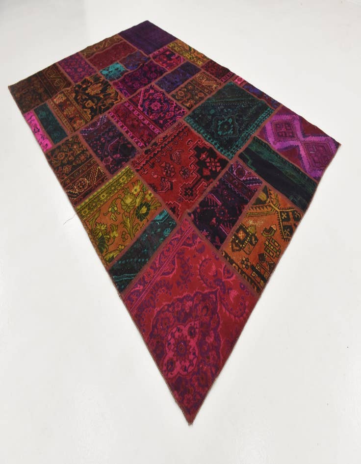 Detail image of  5' 6 x 7' 10  Hand Knotted Ultra Vintage Persian Wool Rug