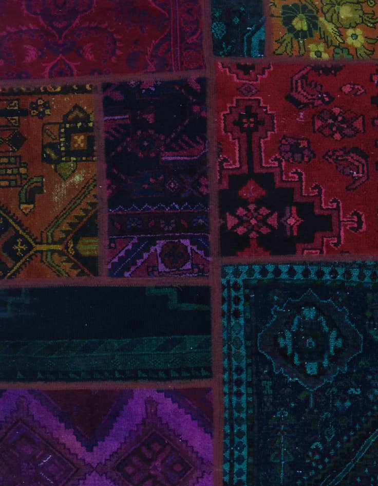 Detail image of  5' 6 x 7' 10  Hand Knotted Ultra Vintage Persian Wool Rug