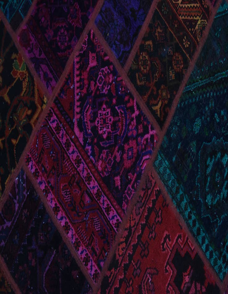 Detail image of  5' 6 x 7' 10  Hand Knotted Ultra Vintage Persian Wool Rug