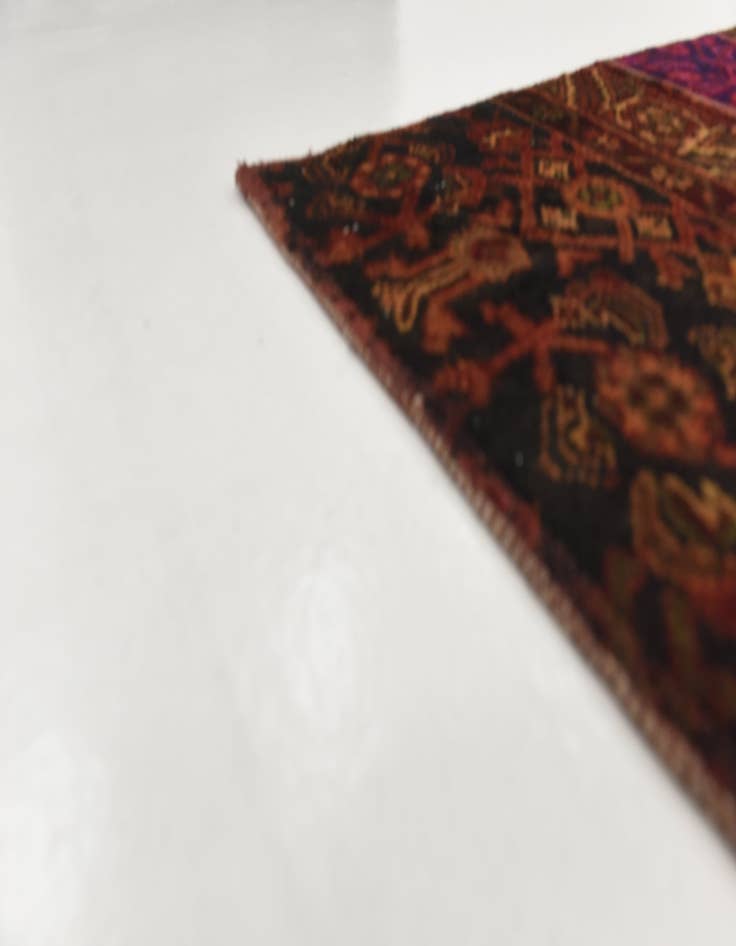 Detail image of  5' 6 x 7' 10  Hand Knotted Ultra Vintage Persian Wool Rug