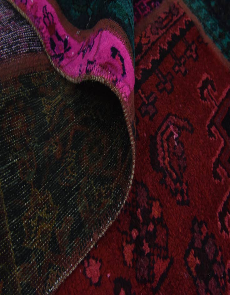Detail image of  5' 6 x 7' 10  Hand Knotted Ultra Vintage Persian Wool Rug