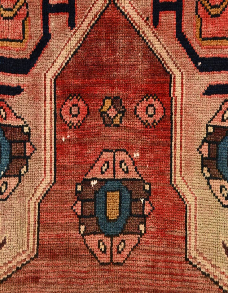 Detail image of  6' 5 x 9' 7  Hand Knotted Ultra Vintage Persian Wool Rug