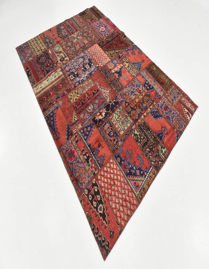 Detail image of  6' 5 x 9'  Hand Knotted Ultra Vintage Persian Wool Rug