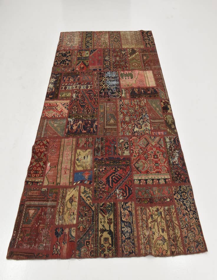 Detail image of  6' 9 x 9' 4  Hand Knotted Ultra Vintage Persian Wool Rug