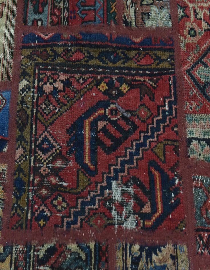 Detail image of  6' 9 x 9' 4  Hand Knotted Ultra Vintage Persian Wool Rug