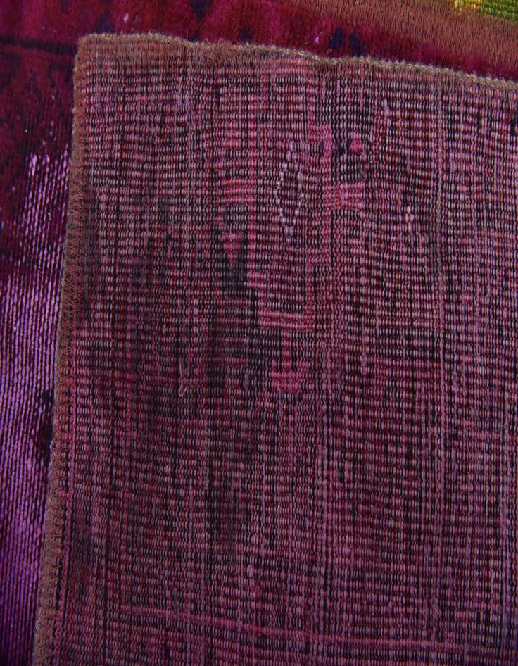 Detail image of  5' 8 x 8'  Hand Knotted Ultra Vintage Persian Wool Rug