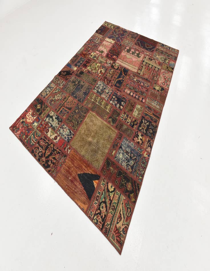 Detail image of  6' 2 x 8' 8  Hand Knotted Ultra Vintage Persian Wool Rug