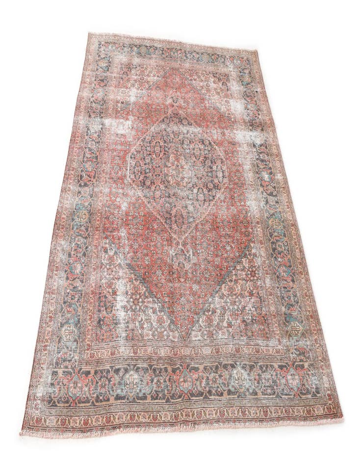 Detail image of  6' 8 x 9' 3  Hand Knotted Ultra Vintage Persian Wool Rug