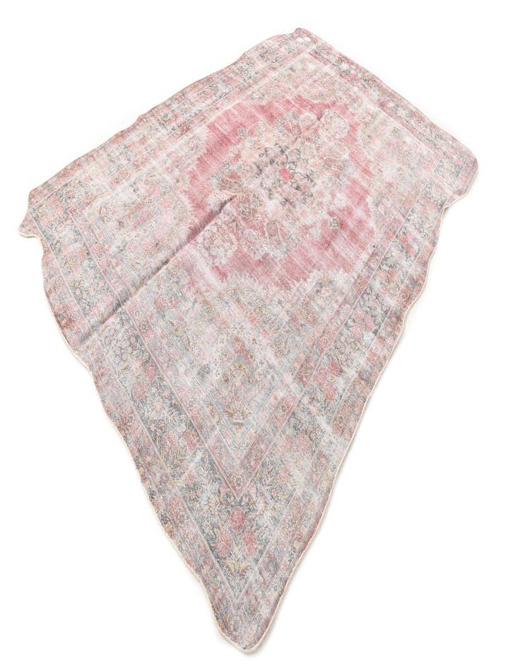 Detail image of  6' 7 x 9' 8  Hand Knotted Ultra Vintage Persian Wool Rug