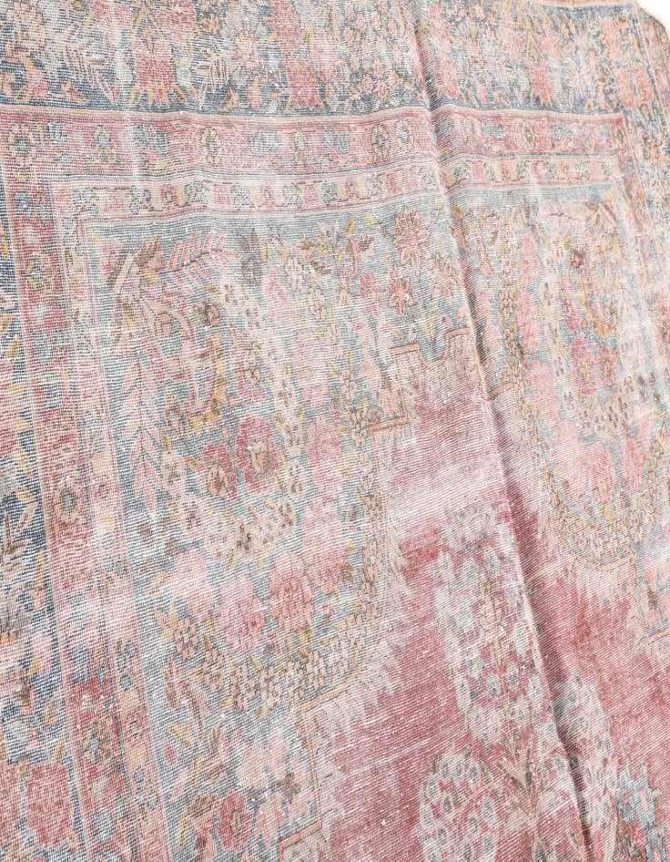 Detail image of  6' 7 x 9' 8  Hand Knotted Ultra Vintage Persian Wool Rug