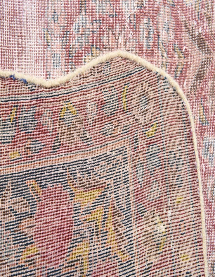 Detail image of  6' 7 x 9' 8  Hand Knotted Ultra Vintage Persian Wool Rug