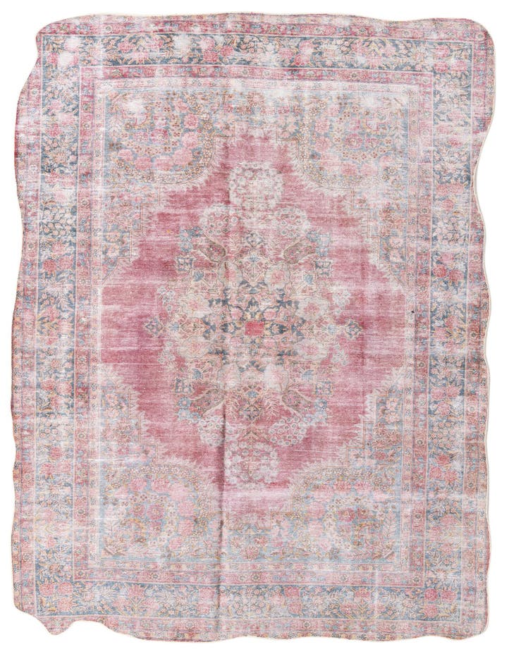  6' 7 x 9' 8  Hand Knotted Ultra Vintage Persian W...