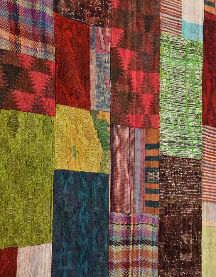 Detail image of  4' 2 x 6'  Hand Knotted Ultra Vintage Persian Wool Rug