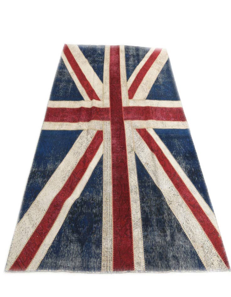 Detail image of  7' 1 x 9' 1  Hand Knotted Ultra Vintage Persian Wool Rug