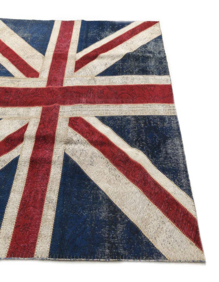 Detail image of  7' 1 x 9' 1  Hand Knotted Ultra Vintage Persian Wool Rug