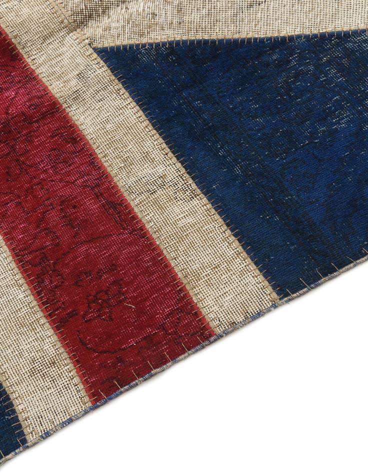 Detail image of  7' 1 x 9' 1  Hand Knotted Ultra Vintage Persian Wool Rug