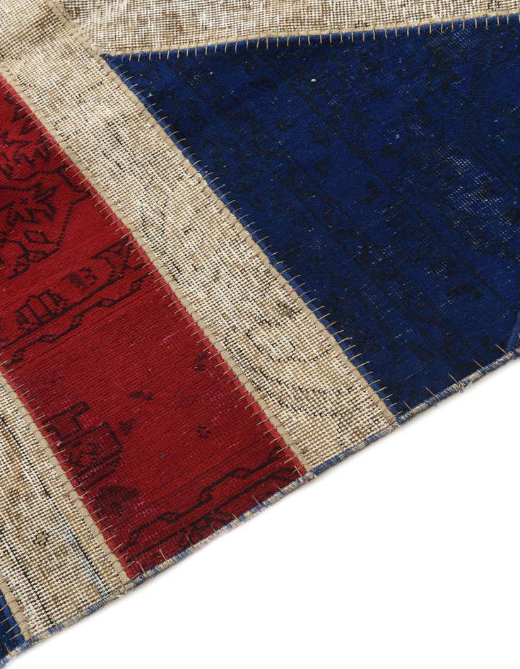 Detail image of  7' x 9' 2  Hand Knotted Ultra Vintage Persian Wool Rug