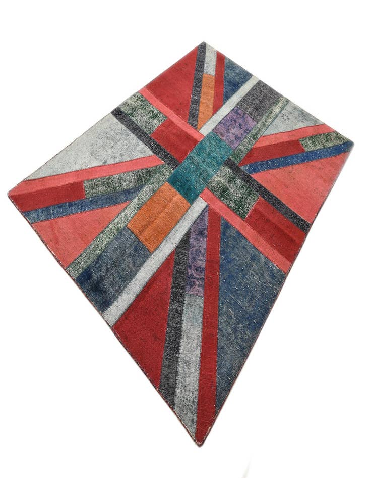 Detail image of  5' 9 x 7' 11  Hand Knotted Ultra Vintage Persian Wool Rug