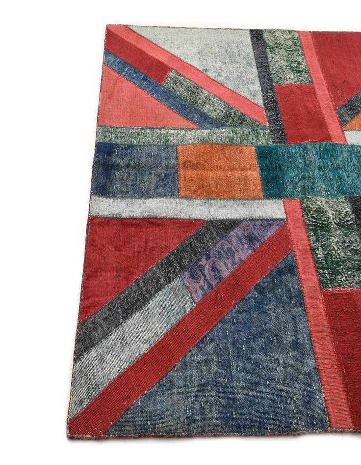 Detail image of  5' 9 x 7' 11  Hand Knotted Ultra Vintage Persian Wool Rug