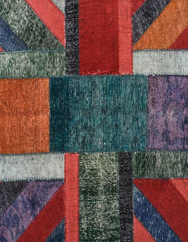 Detail image of  5' 9 x 7' 11  Hand Knotted Ultra Vintage Persian Wool Rug