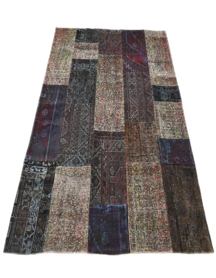 Detail image of  5' 5 x 6' 7  Hand Knotted Ultra Vintage Persian Wool Rug