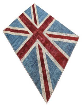 Detail image of  4' 9 x 6' 8  Hand Knotted Ultra Vintage Persian Wool Rug