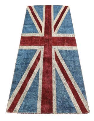 Detail image of  4' 9 x 6' 8  Hand Knotted Ultra Vintage Persian Wool Rug