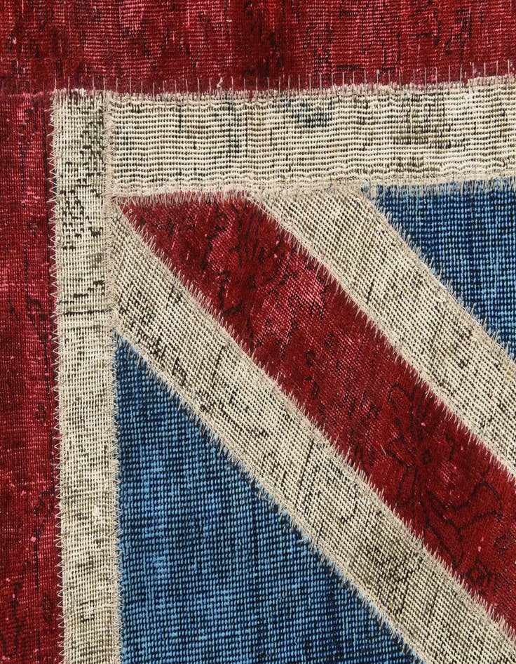 Detail image of  4' 9 x 6' 8  Hand Knotted Ultra Vintage Persian Wool Rug