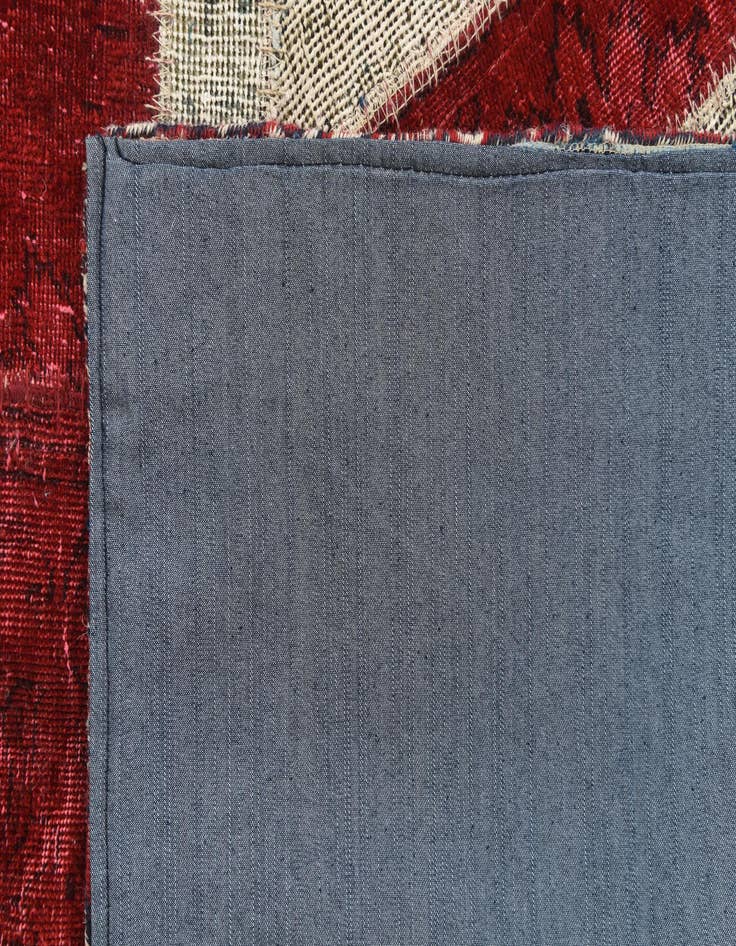 Detail image of  4' 9 x 6' 8  Hand Knotted Ultra Vintage Persian Wool Rug