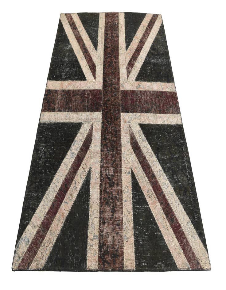 Detail image of  5' x 6' 8  Hand Knotted Ultra Vintage Persian Wool Rug