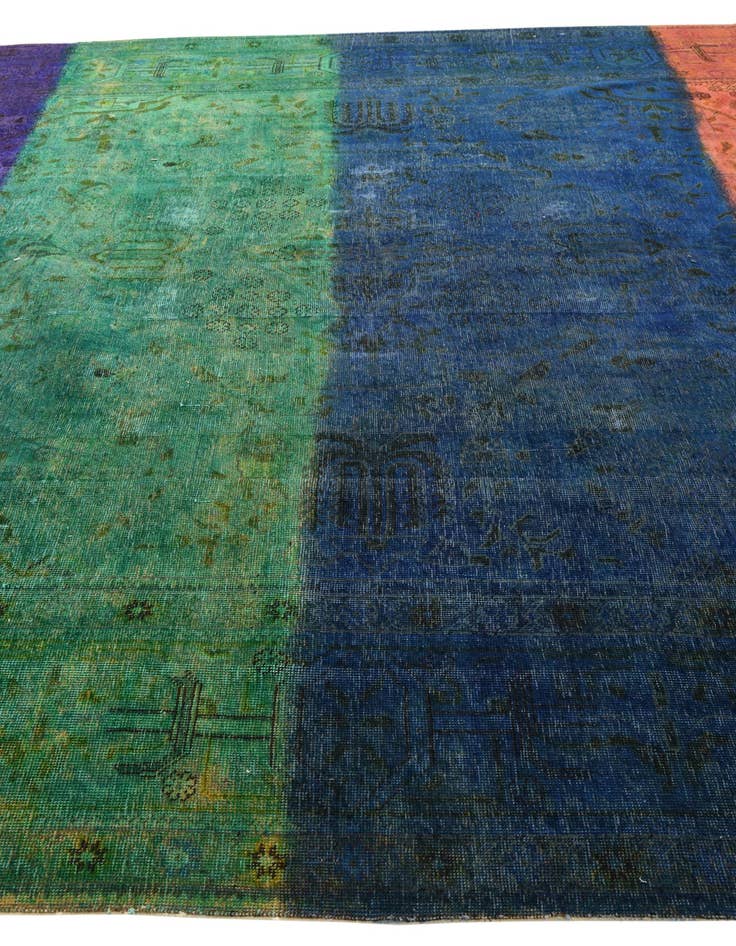 Detail image of  10' x 12' 6  Hand Knotted Ultra Vintage Persian Wool Rug