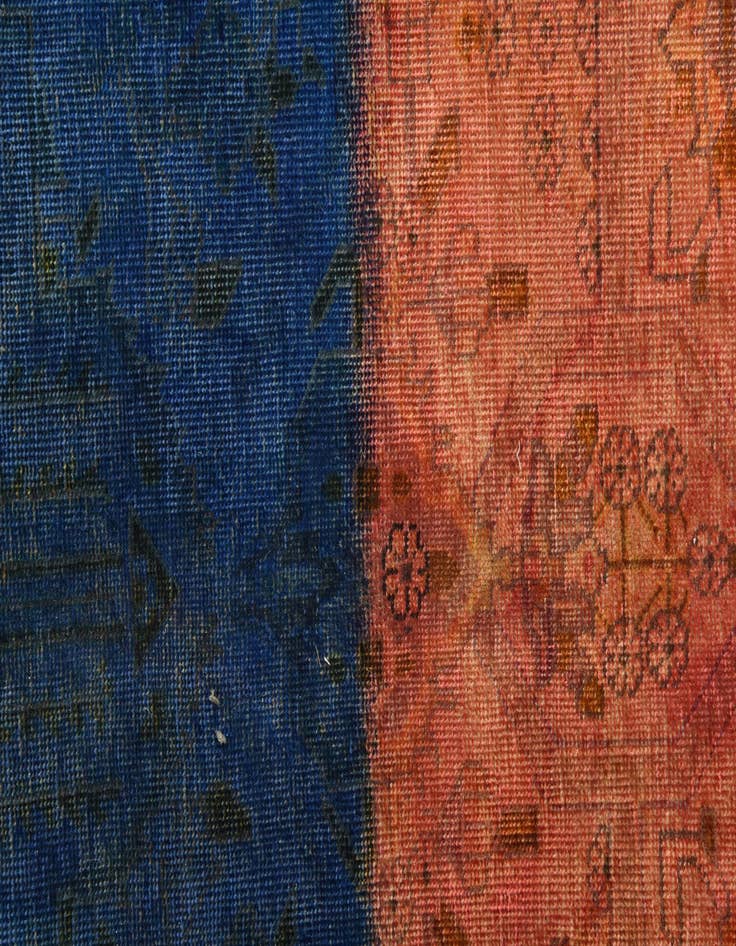 Detail image of  10' x 12' 6  Hand Knotted Ultra Vintage Persian Wool Rug