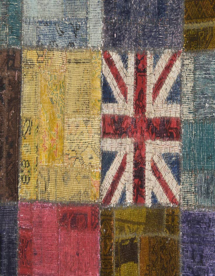 Detail image of  4' 2 x 6' 3  Hand Knotted Ultra Vintage Persian Wool Rug