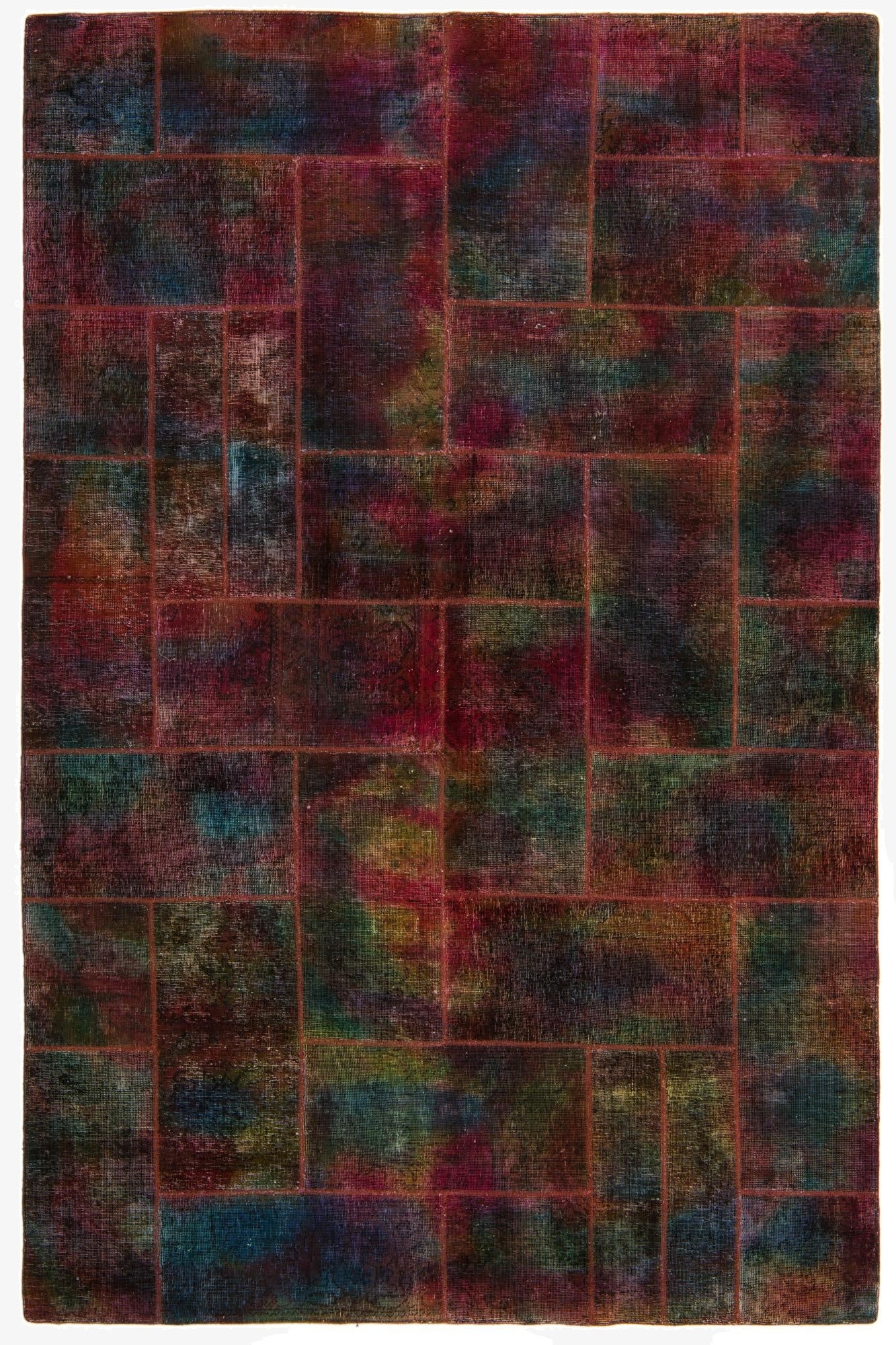  6' 8 x 10'  Hand Knotted Ultra Vintage Persian Wool Rug