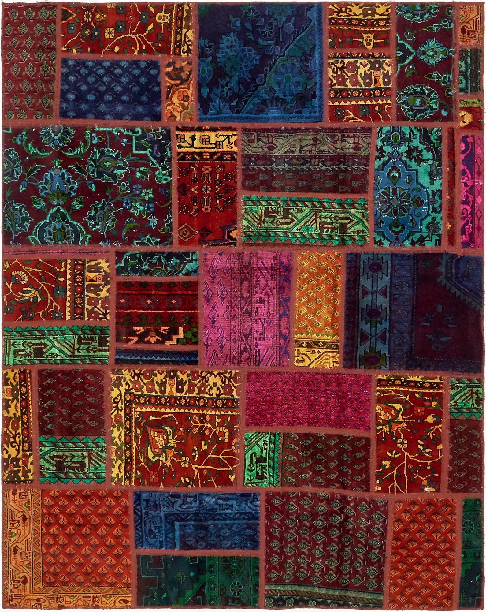  5' 10 x 7' 6  Hand Knotted Ultra Vintage Persian Wool Rug