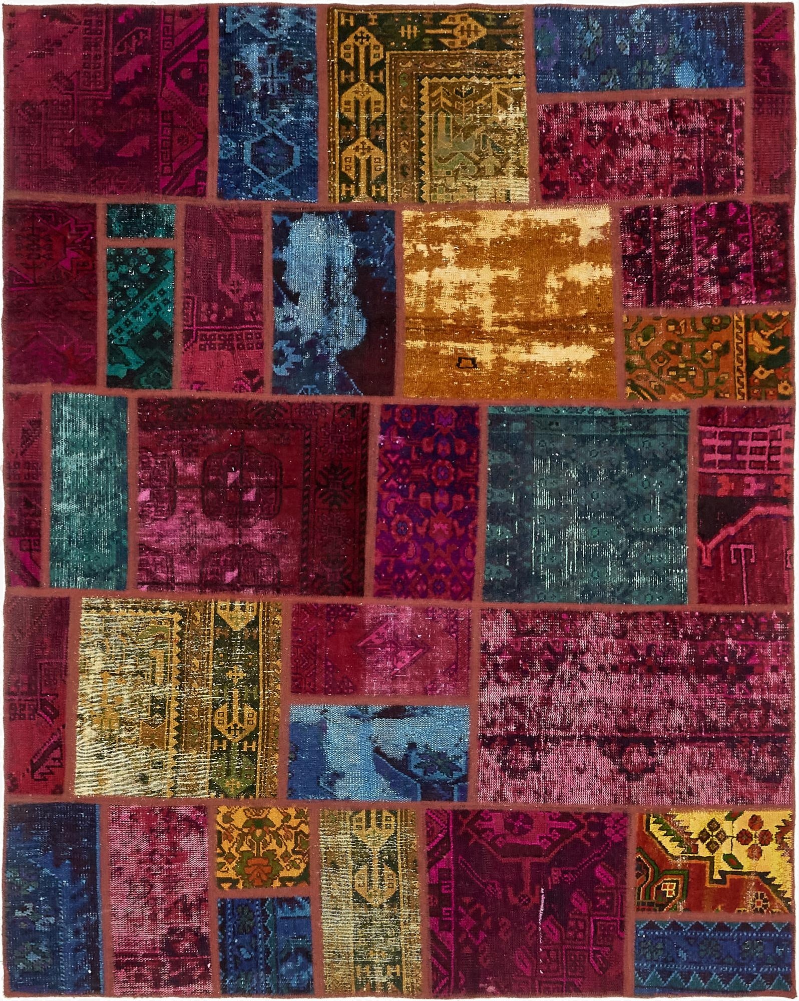  6' x 7' 8  Hand Knotted Ultra Vintage Persian Wool Rug