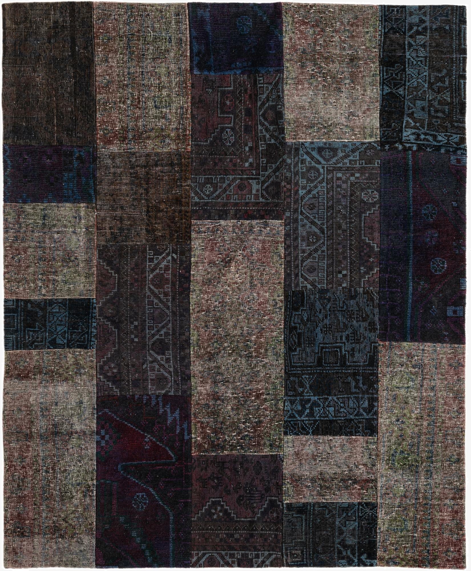  5' 5 x 6' 7  Hand Knotted Ultra Vintage Persian Wool Rug