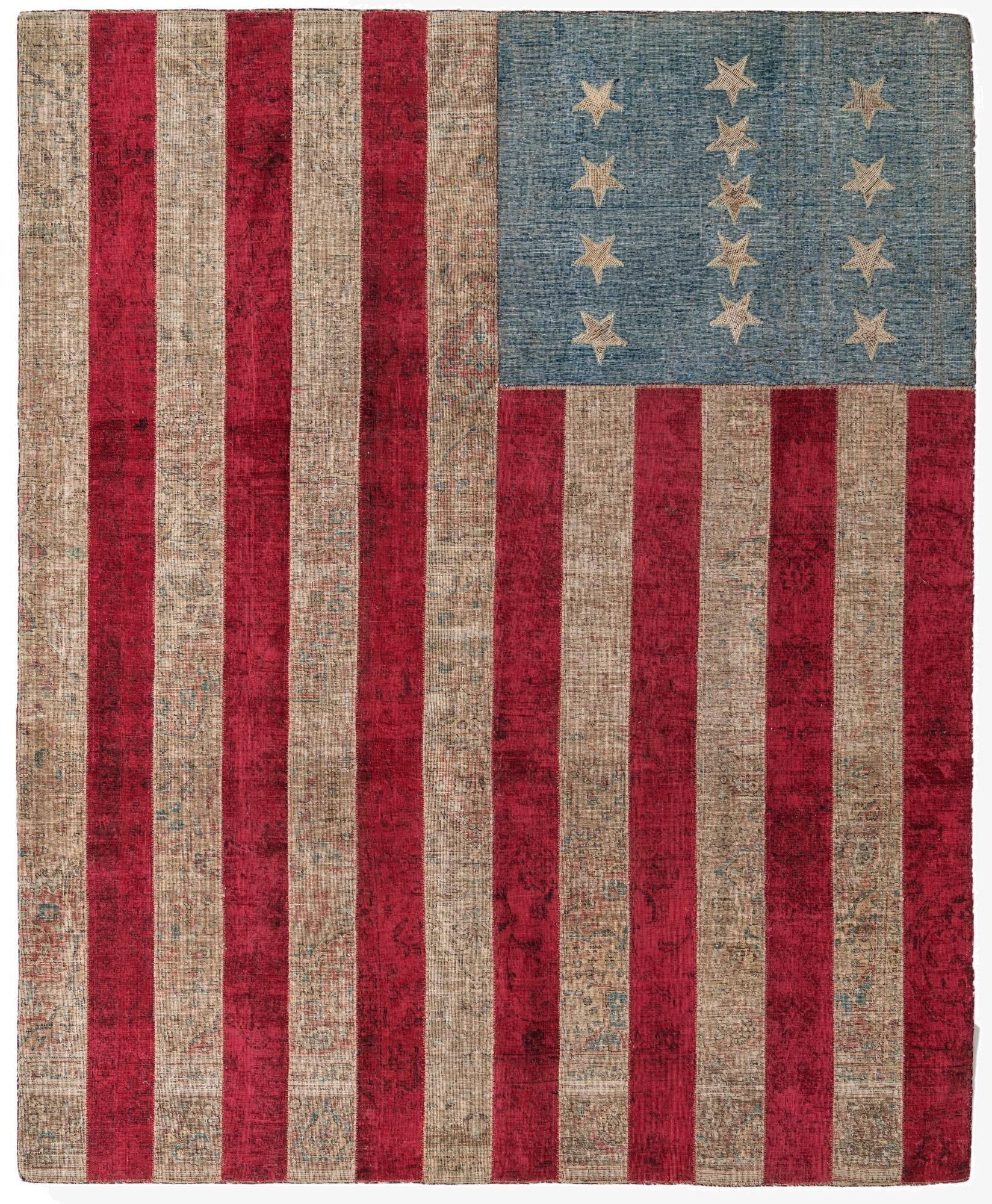  8' x 10'  Hand Knotted Ultra Vintage Persian Wool Rug