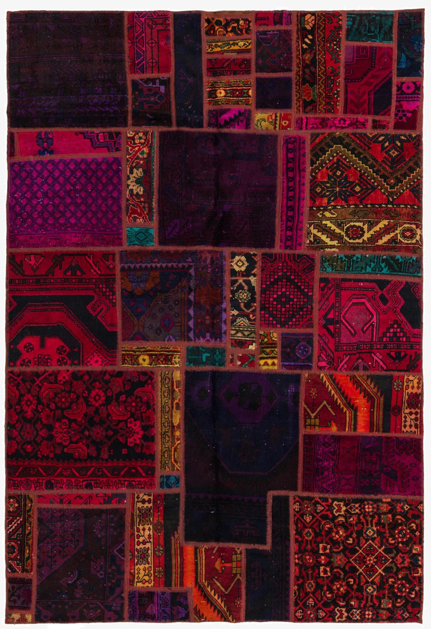  5' 6 x 8' 3  Hand Knotted Ultra Vintage Persian Wool Rug