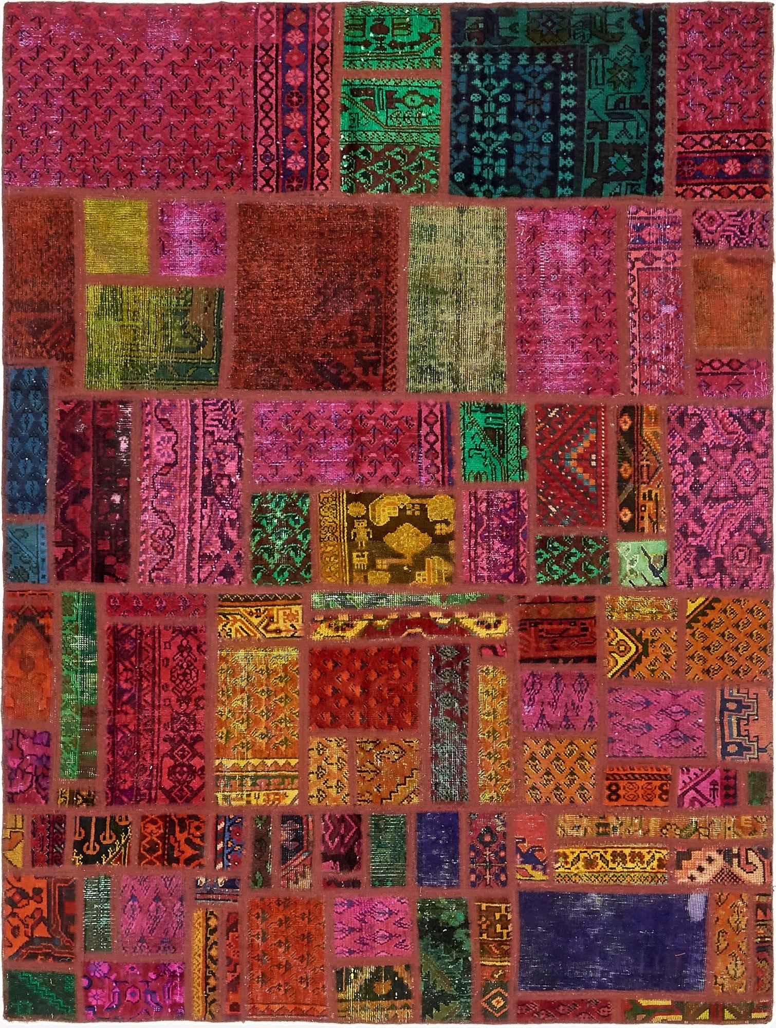  5' 9 x 7' 8  Hand Knotted Ultra Vintage Persian Wool Rug