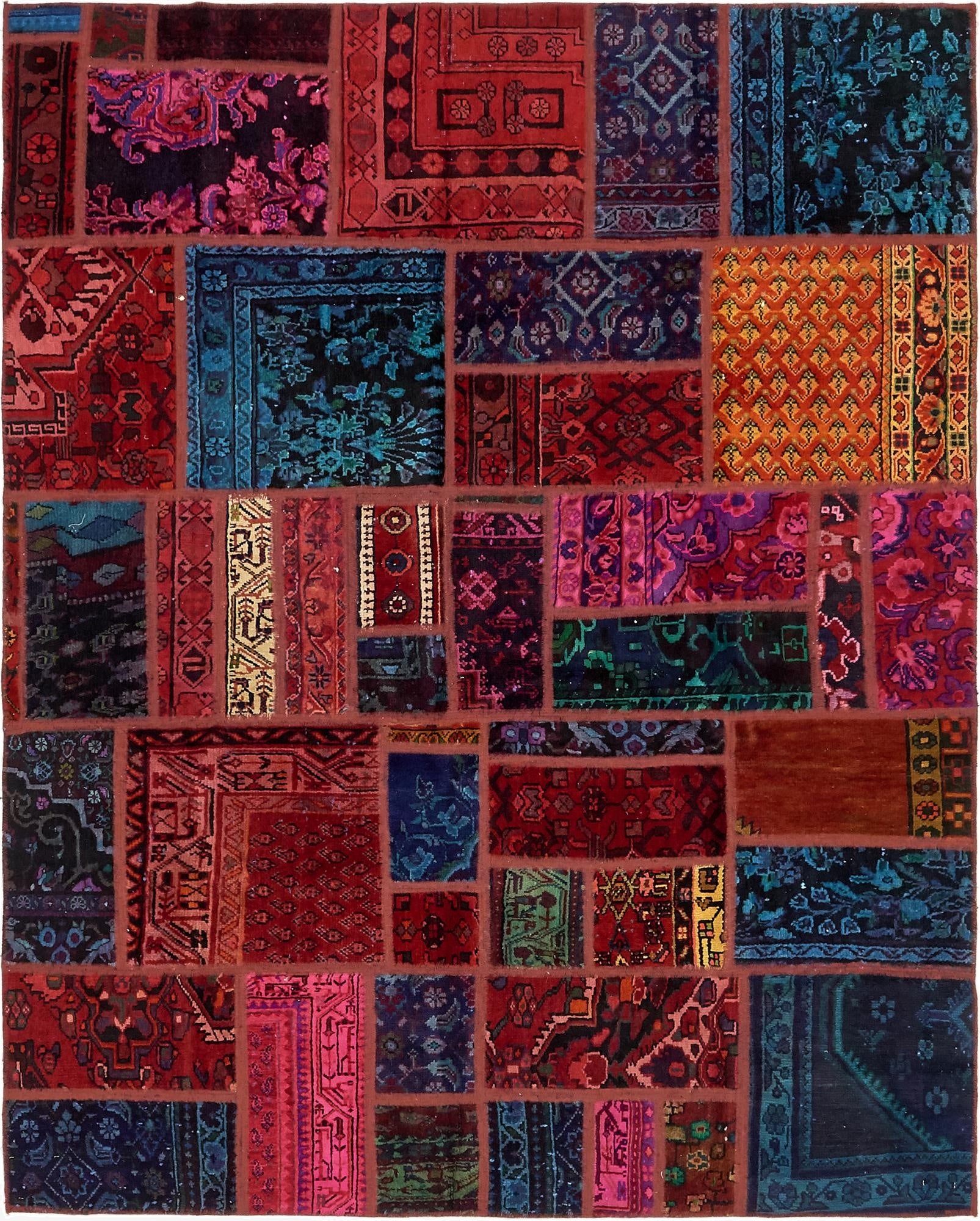  6' x 7' 8  Hand Knotted Ultra Vintage Persian Wool Rug