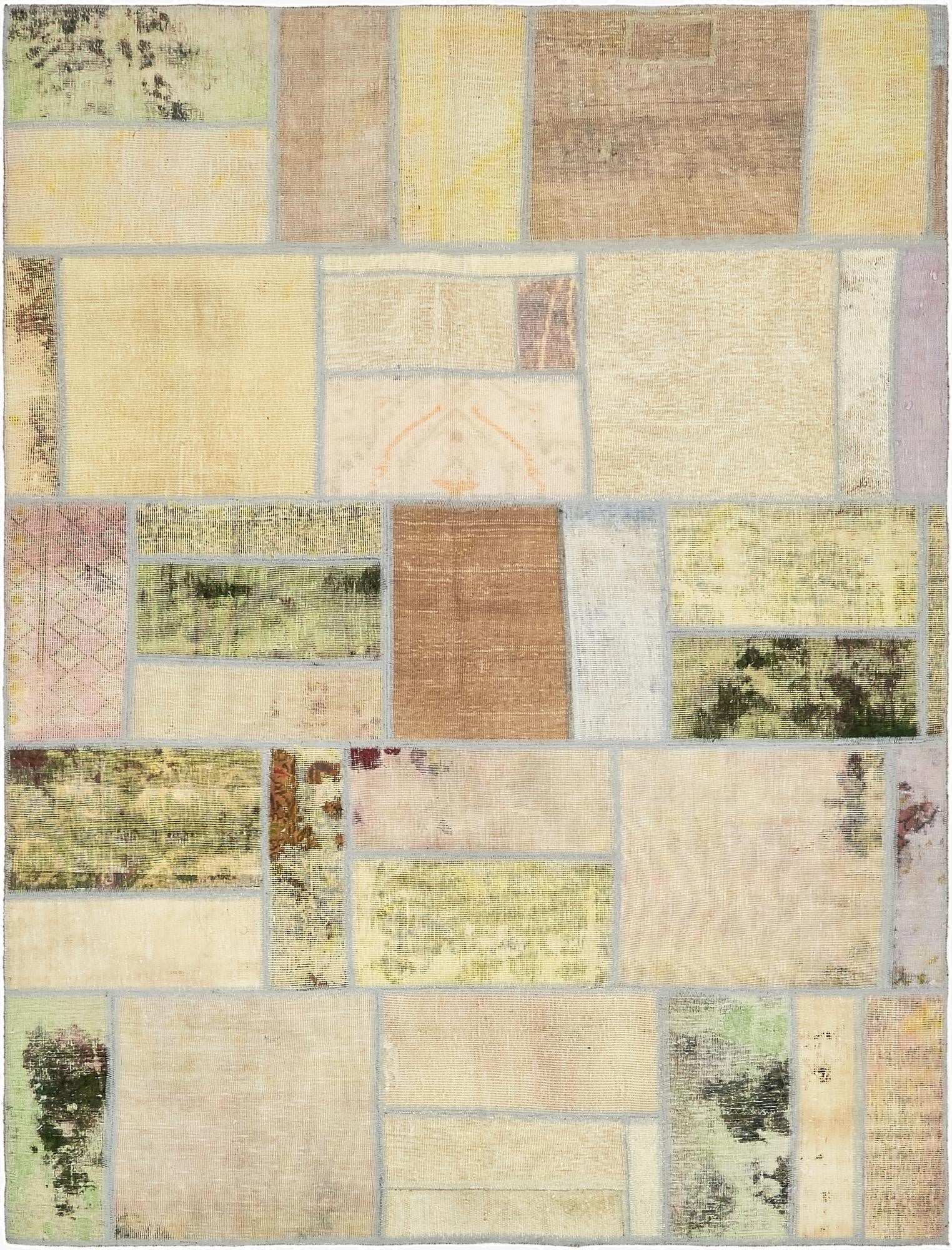  5' 9 x 7' 10  Hand Knotted Ultra Vintage Persian Wool Rug