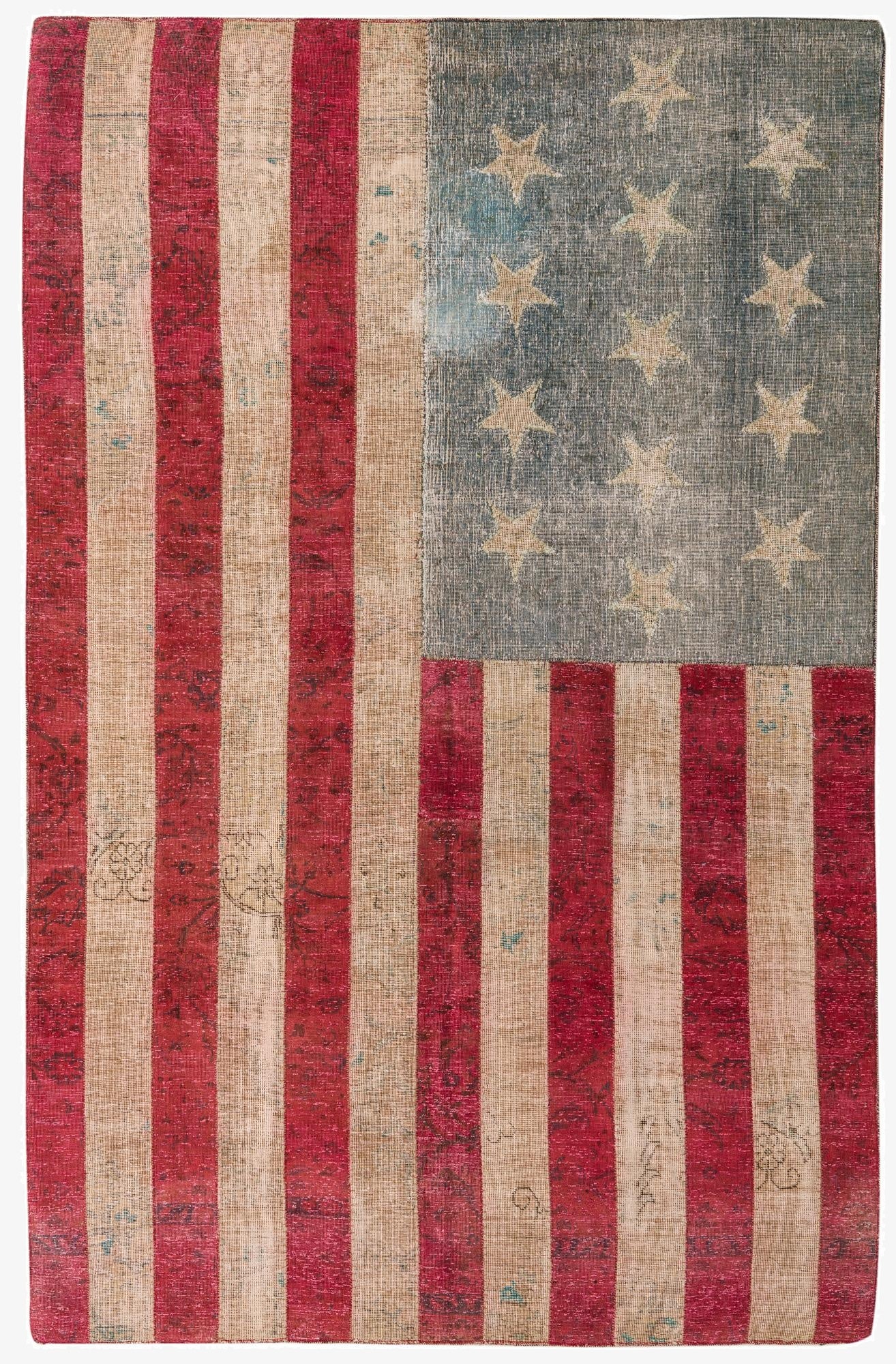  6' 2 x 9' 7  Hand Knotted Ultra Vintage Persian Wool Rug