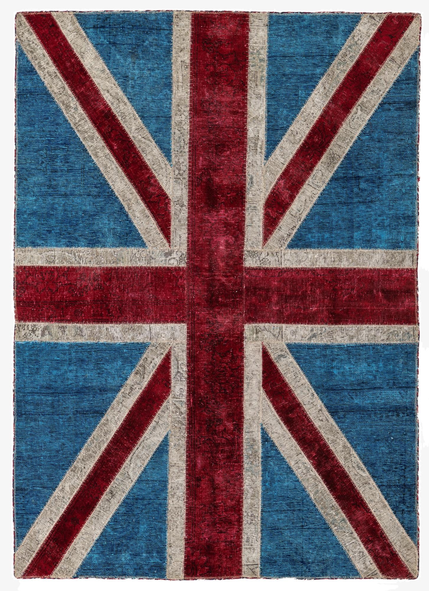  4' 9 x 6' 8  Hand Knotted Ultra Vintage Persian Wool Rug