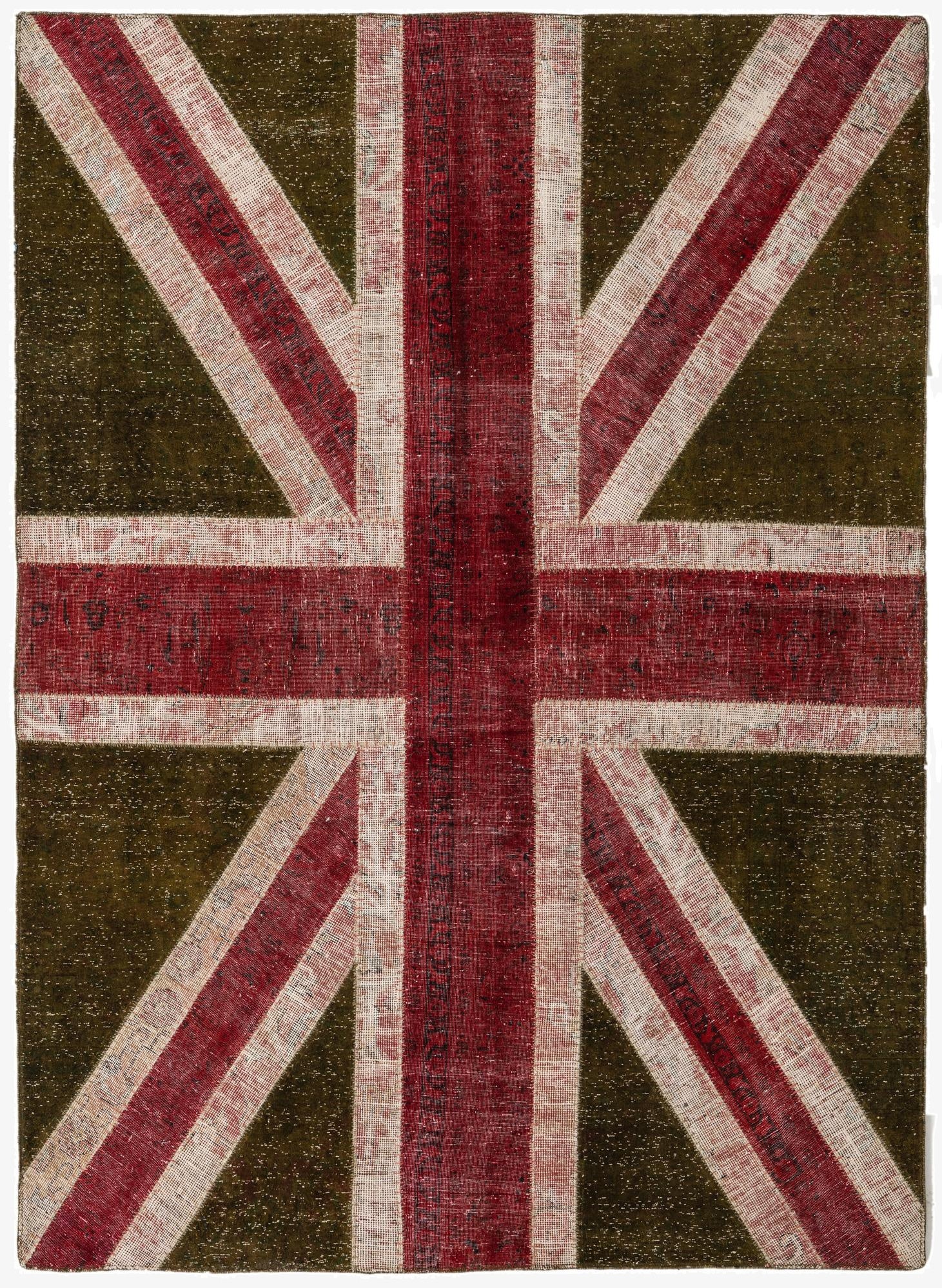  5' 10 x 8'  Hand Knotted Ultra Vintage Persian Wool Rug